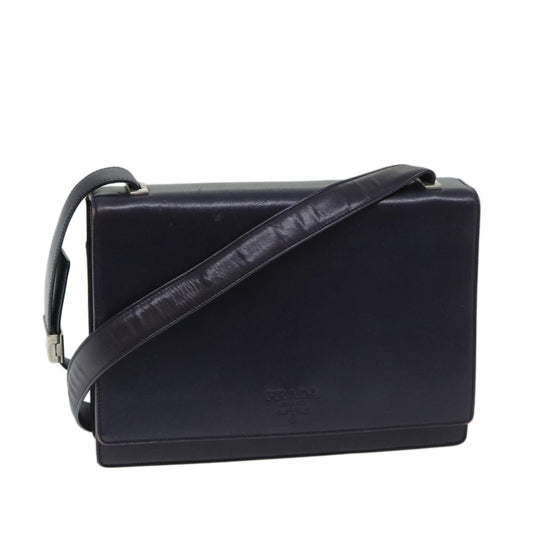 Luxury PradaShoulder Bag Leather Purple 68014
