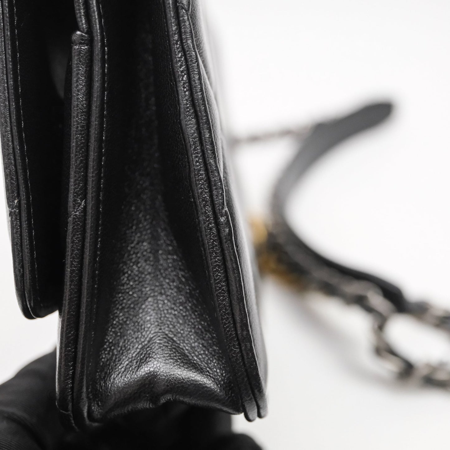 Chanel 19 Wallet on Chain WOC Black Mixed Hardware