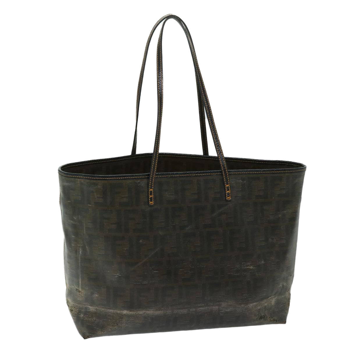 Luxury FendiZucca Canvas Tote Bag Brown68069