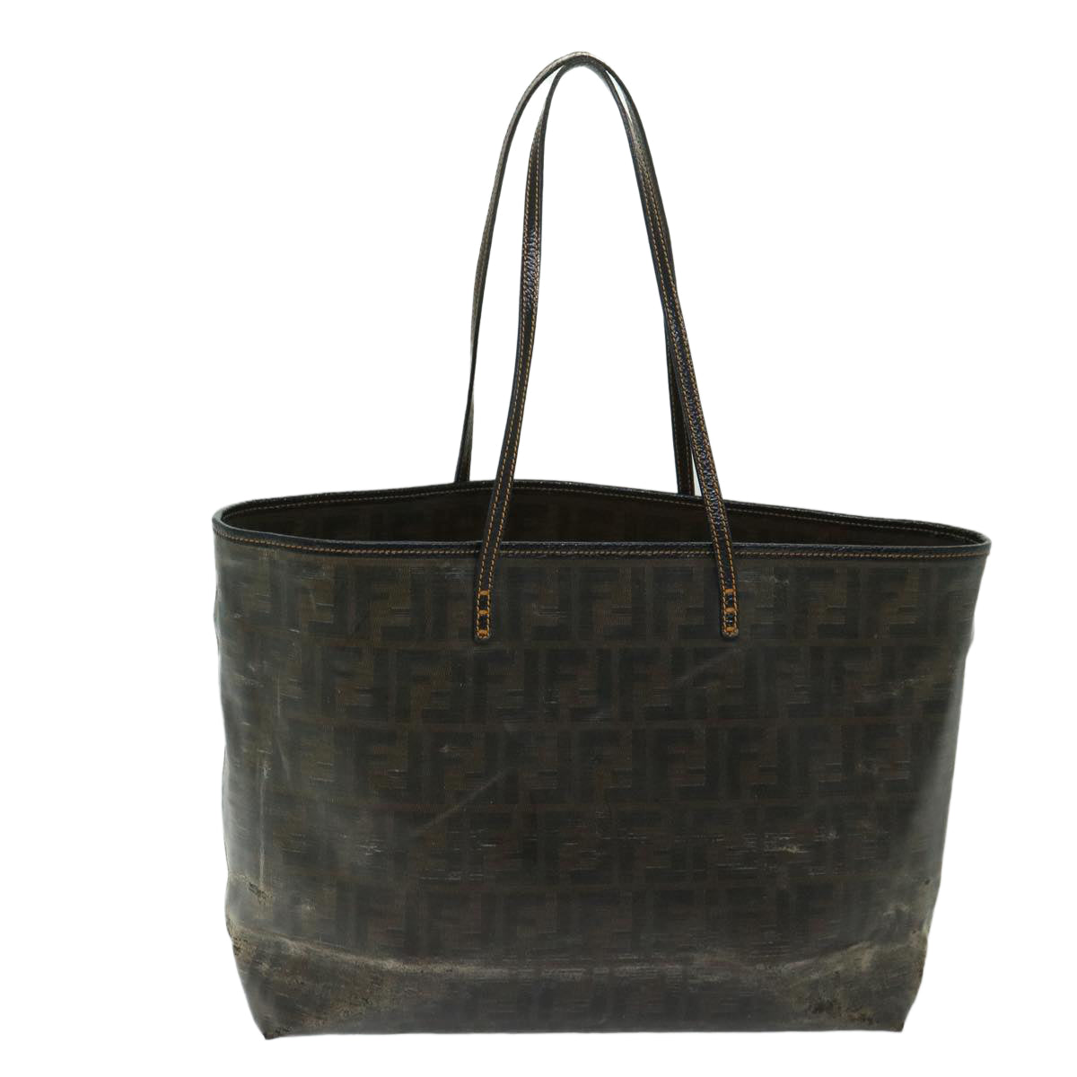 Luxury FendiZucca Canvas Tote Bag Brown68069