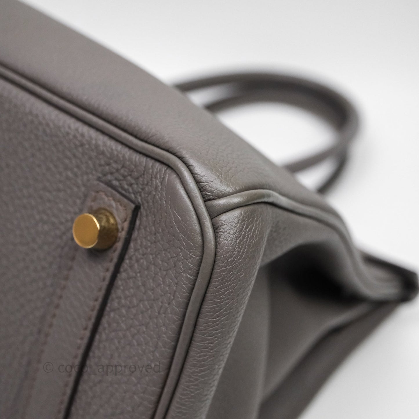 Hermès Birkin 30 Gris Asphalte Togo Gold Hardware