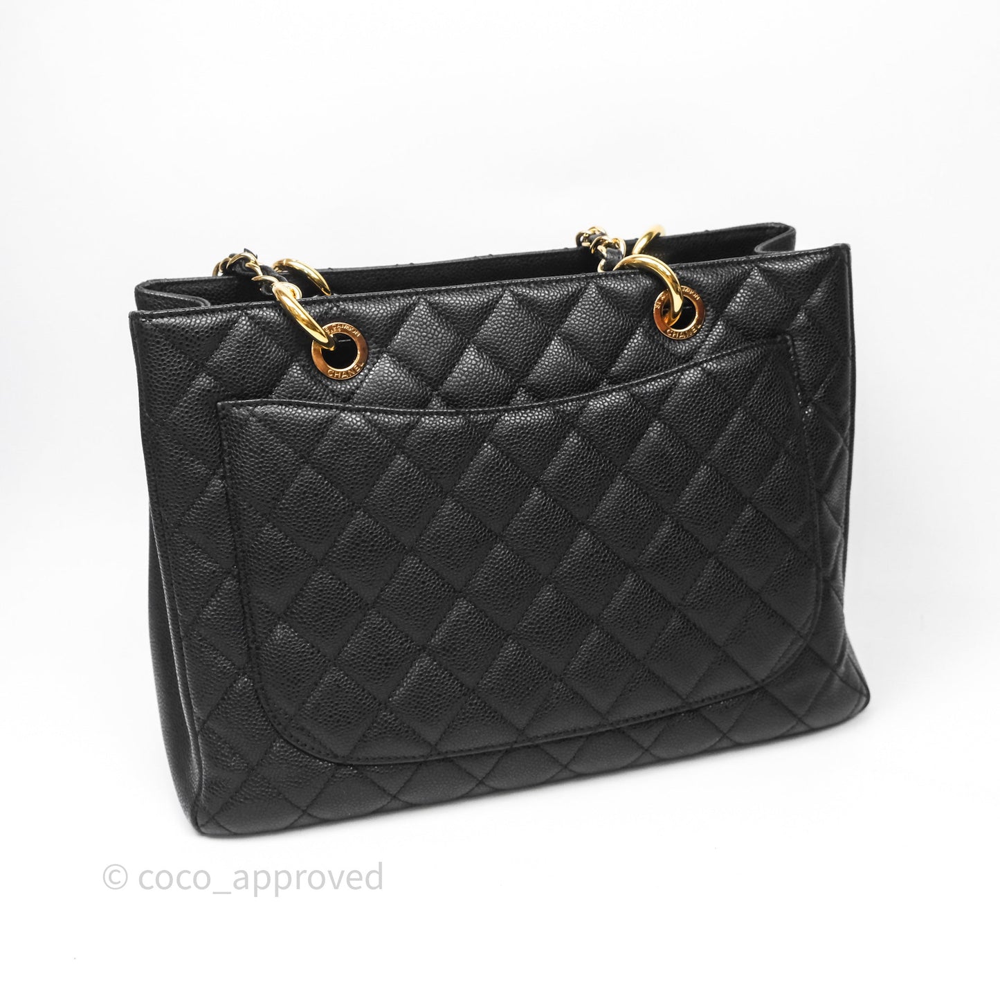 Chanel GST Black Caviar Gold Hardware