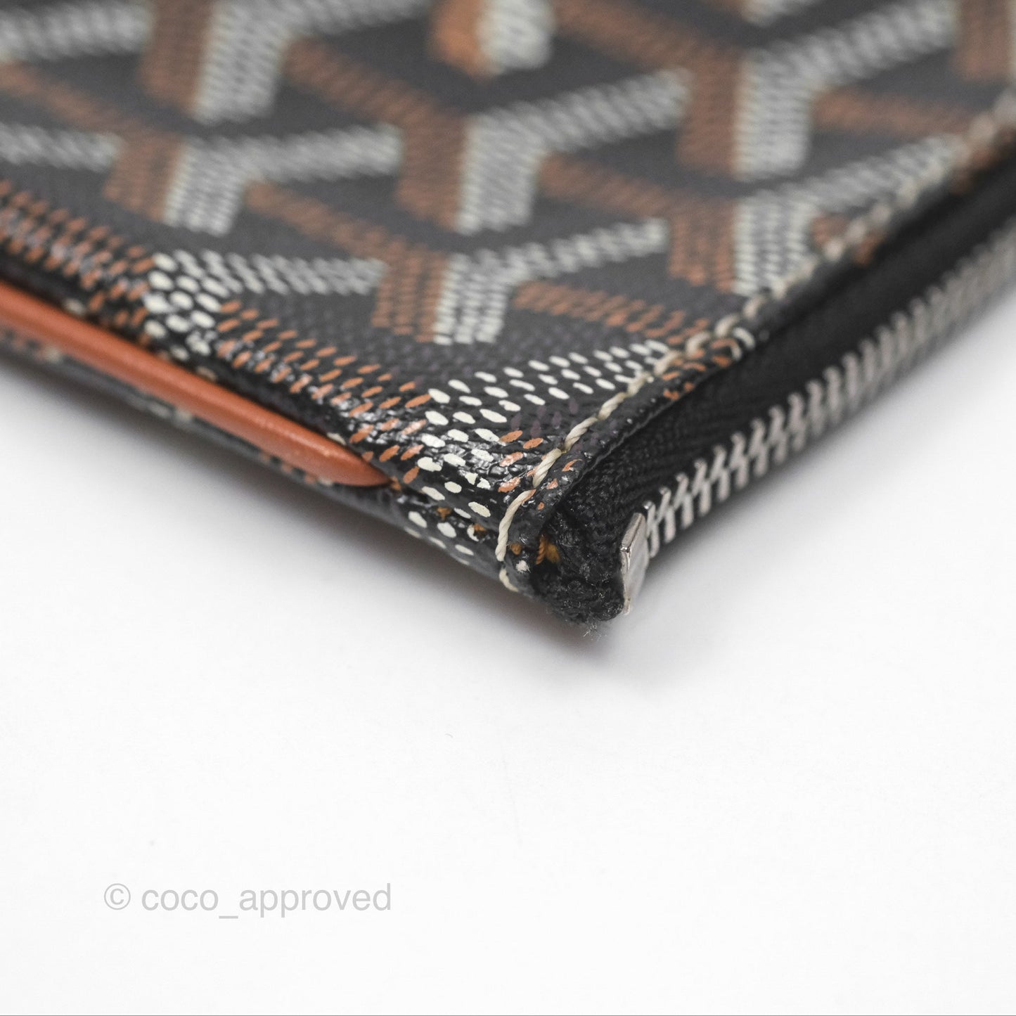 Goyard Sénat MM Pouch Black/ Tan