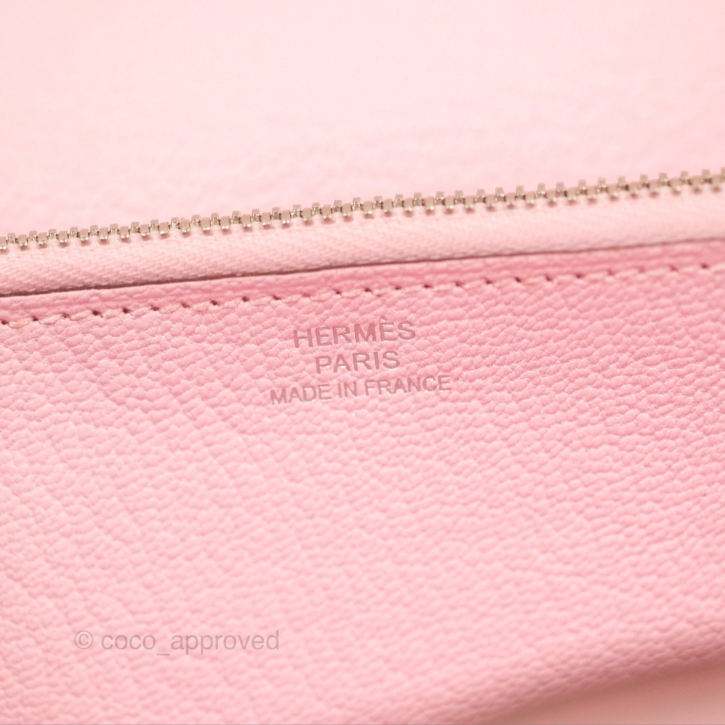 Hermès Ghillies Kelly Wallet Rose Sakura Swift Palladium Hardware