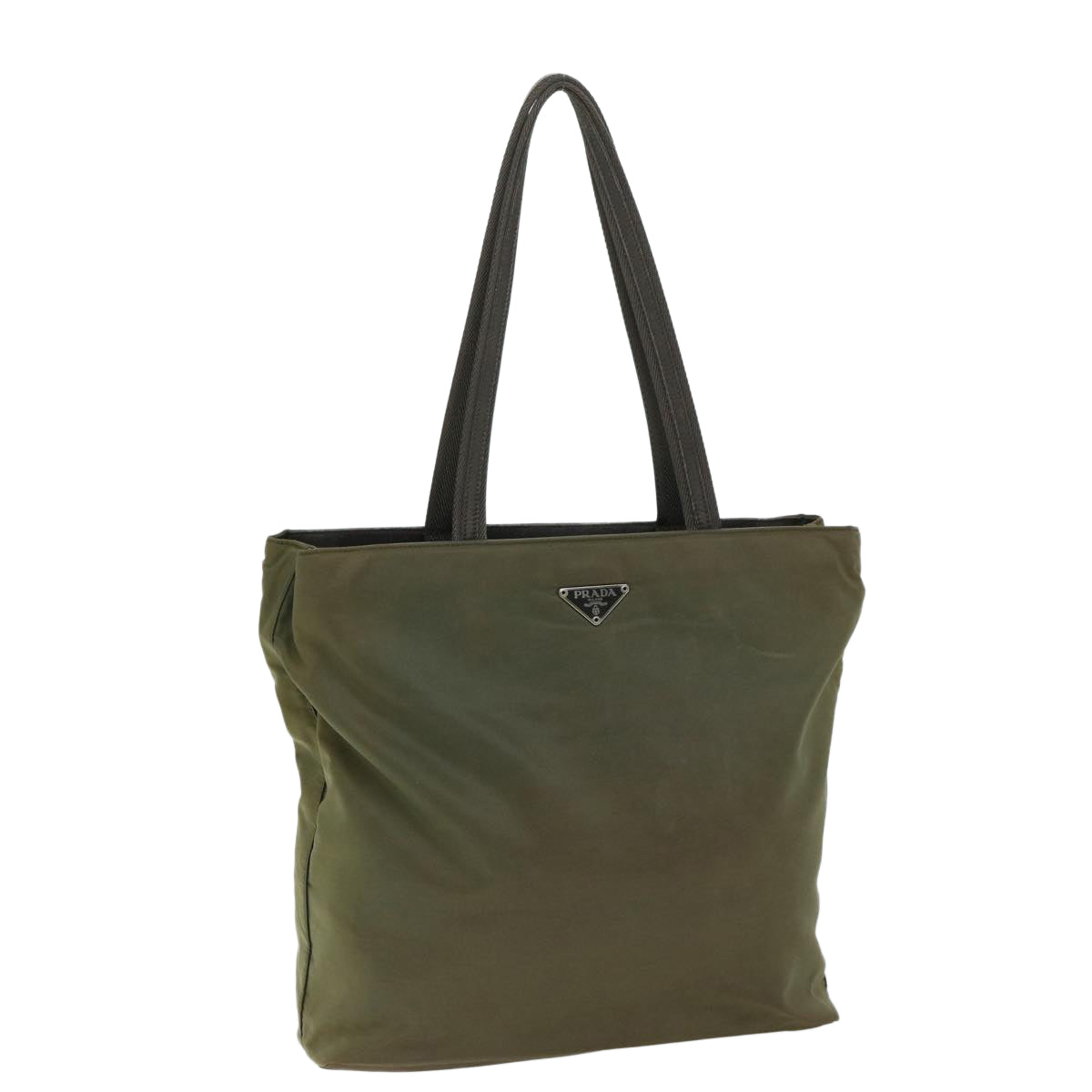 Luxury PradaTote Bag Nylon Khaki 68166