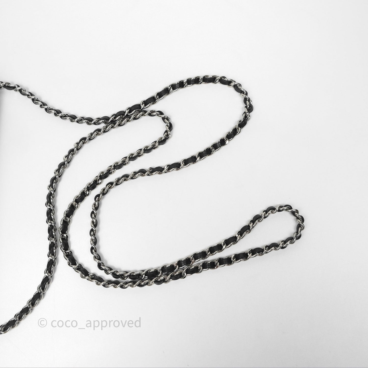 Chanel Quilted Wallet on Chain WOC Cambon Black Calfskin Silver Hardware