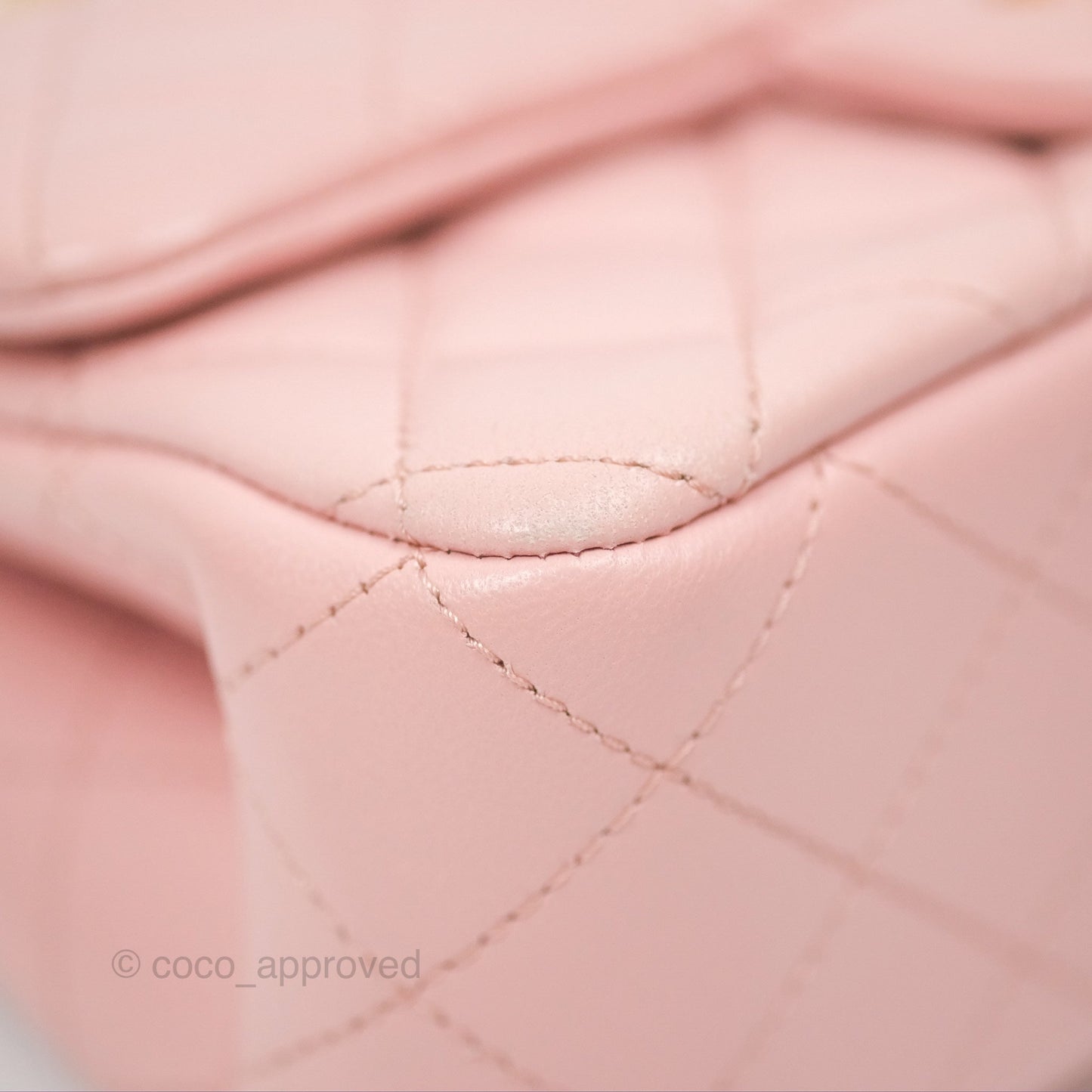 Chanel Sweet Camellia Mini Rectangular Flap Pink Lambskin Aged Gold Hardware 23S