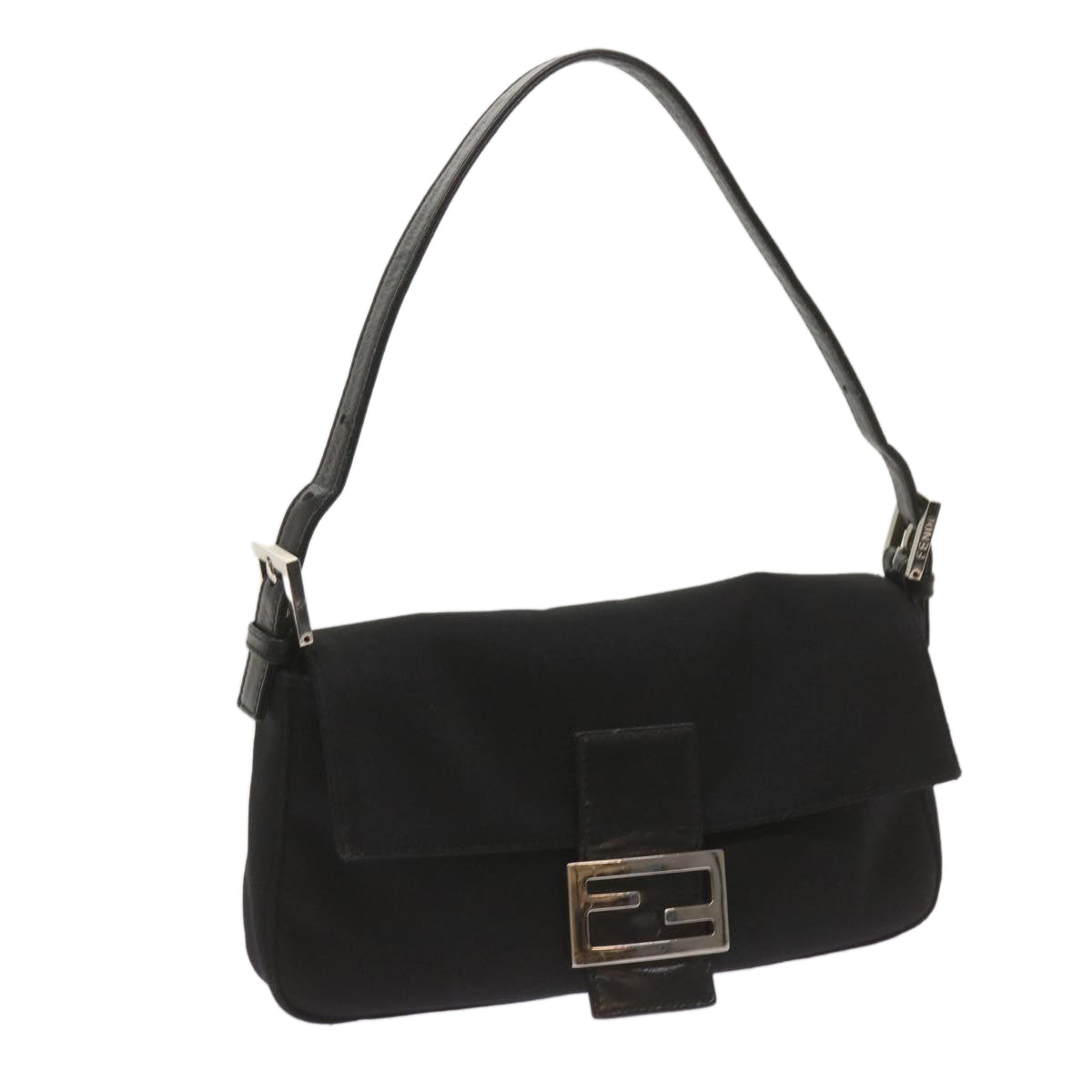 Luxury FendiMamma Baguette Shoulder Bag Nylon Black68214