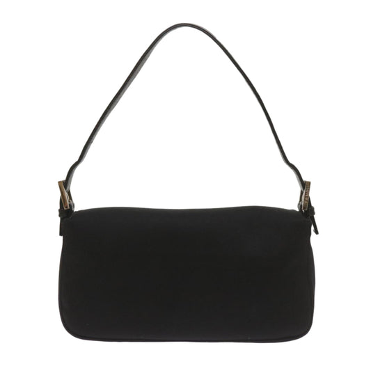 Luxury FendiMamma Baguette Shoulder Bag Nylon Black68214