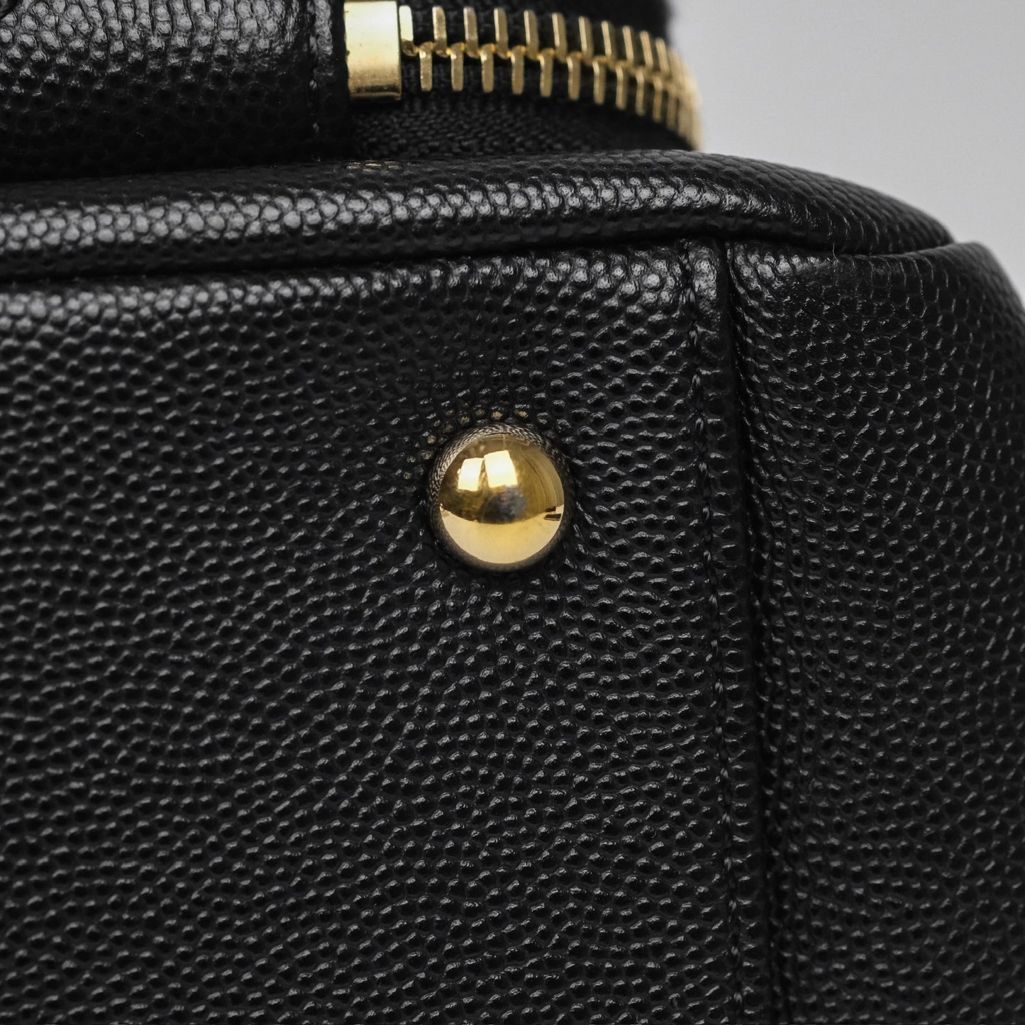 Chanel Small Business Affinity Shopping Bag Black Caviar Gold Hardware
