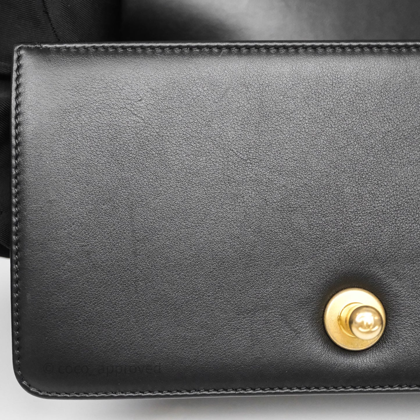 Chanel Small Boy Quilted Black Calfskin Aged Gold Hardware