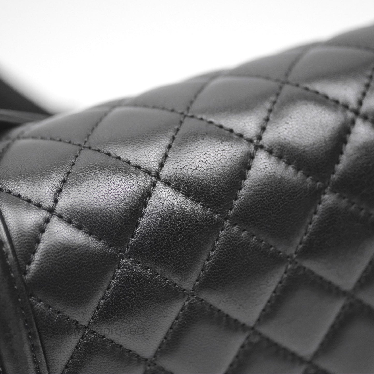 Chanel Medium Boy Quilted Black Lambskin Ruthenium Hardware