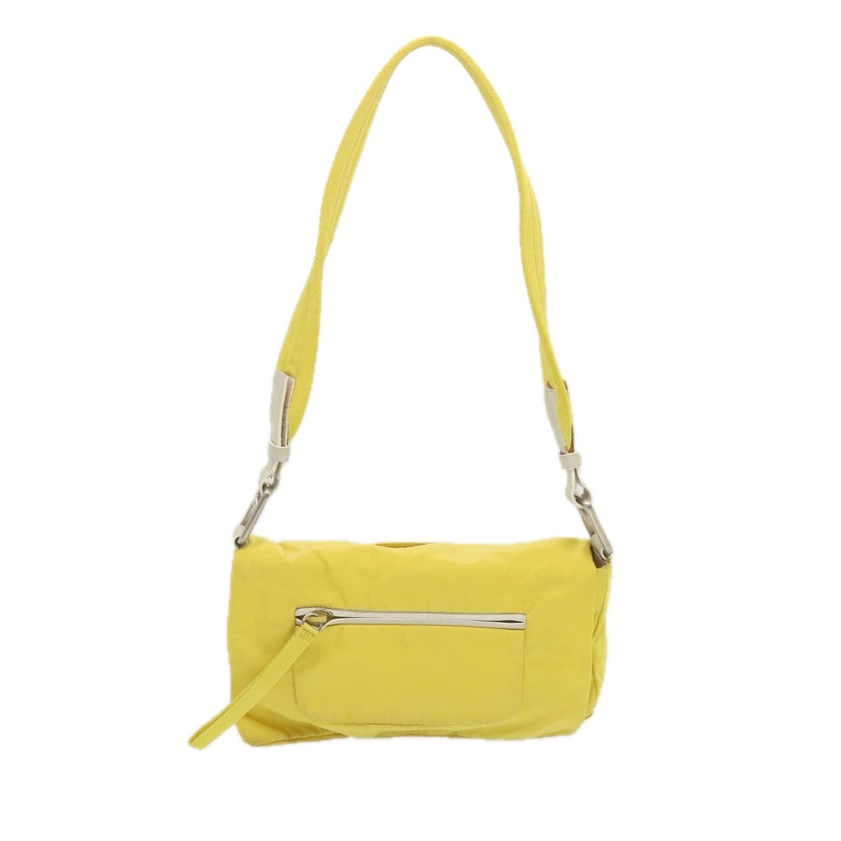Luxury PradaShoulder Bag Nylon Yellow 68364