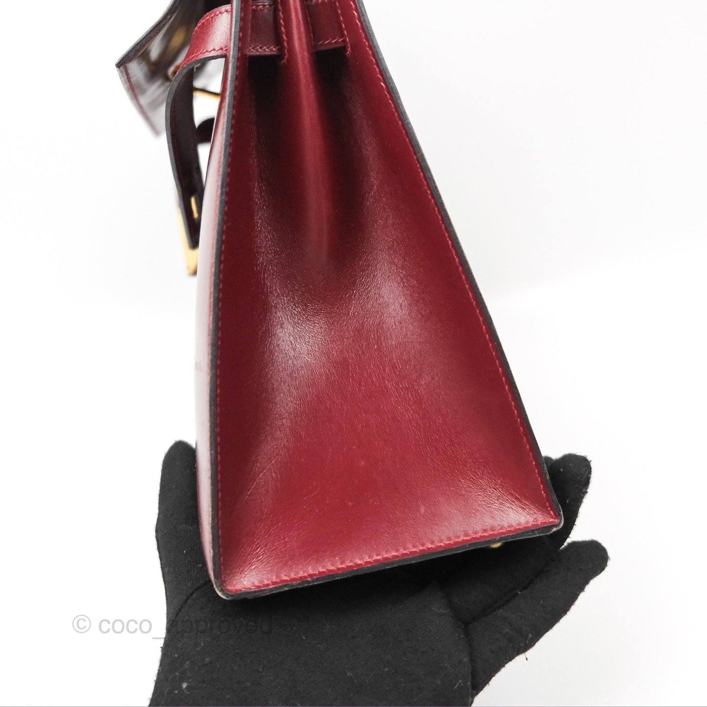Hermès Kelly Sellier 28 Box Rouge Gold Hardware