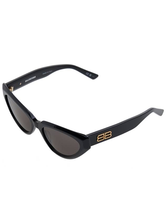 Luxury Balenciaga Eyewear BB Logo Cat Eye Sunglasses Black
