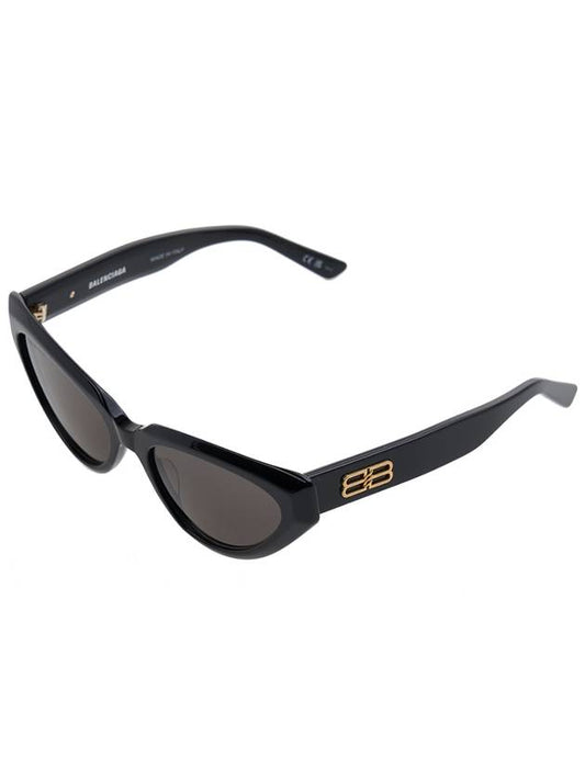 Luxury Balenciaga Eyewear BB Logo Cat Eye Sunglasses Black