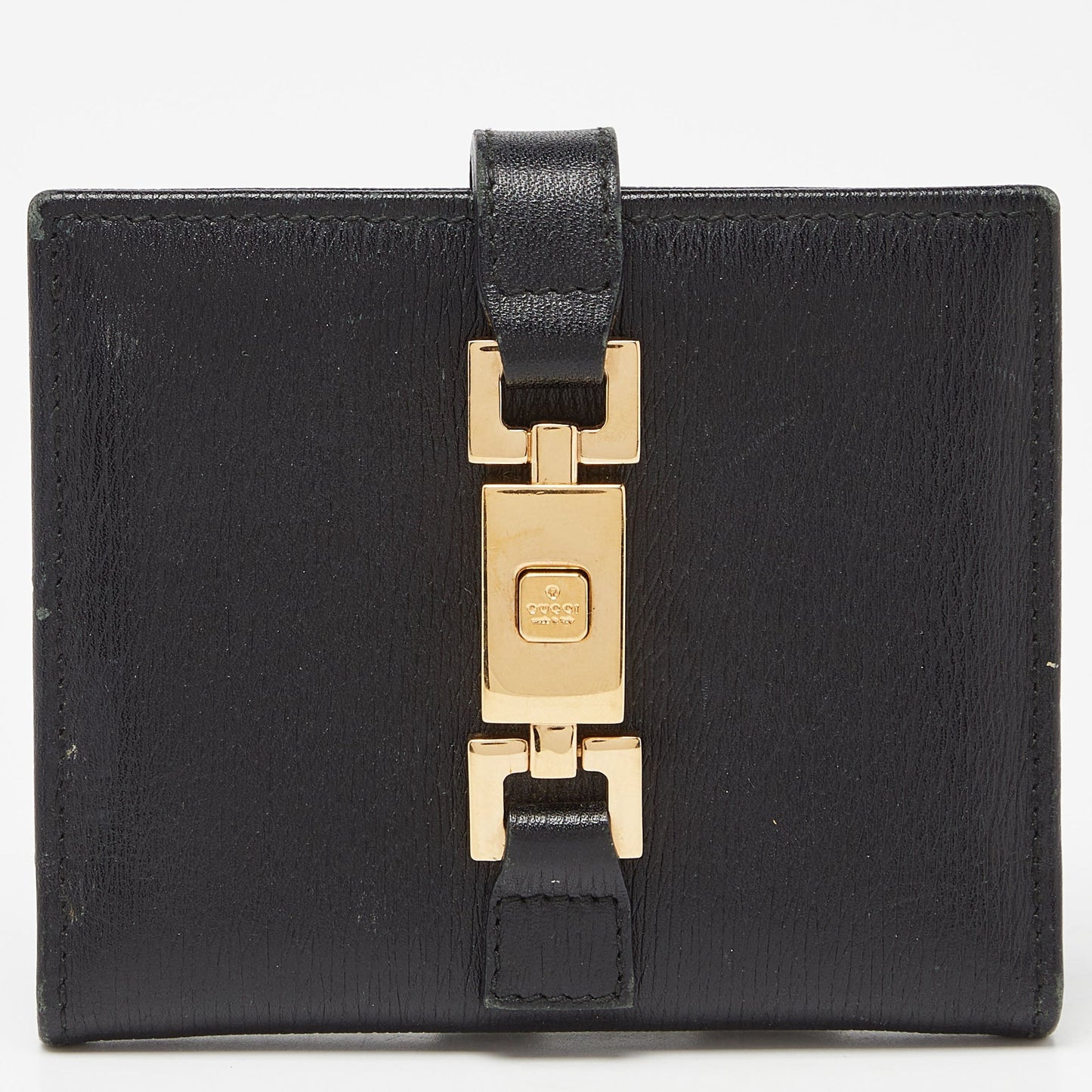 Luxury Gucci Trending 2025  Leather Jackie Compact Wallet