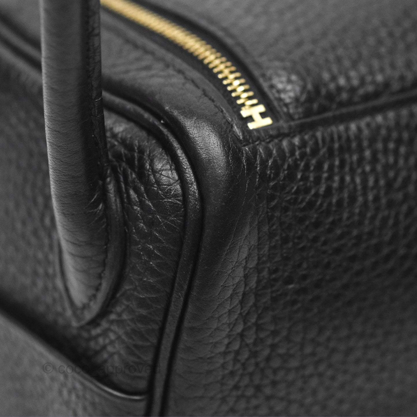 Hermès Mini Lindy 20 Noir 89 Clemence Gold Hardware