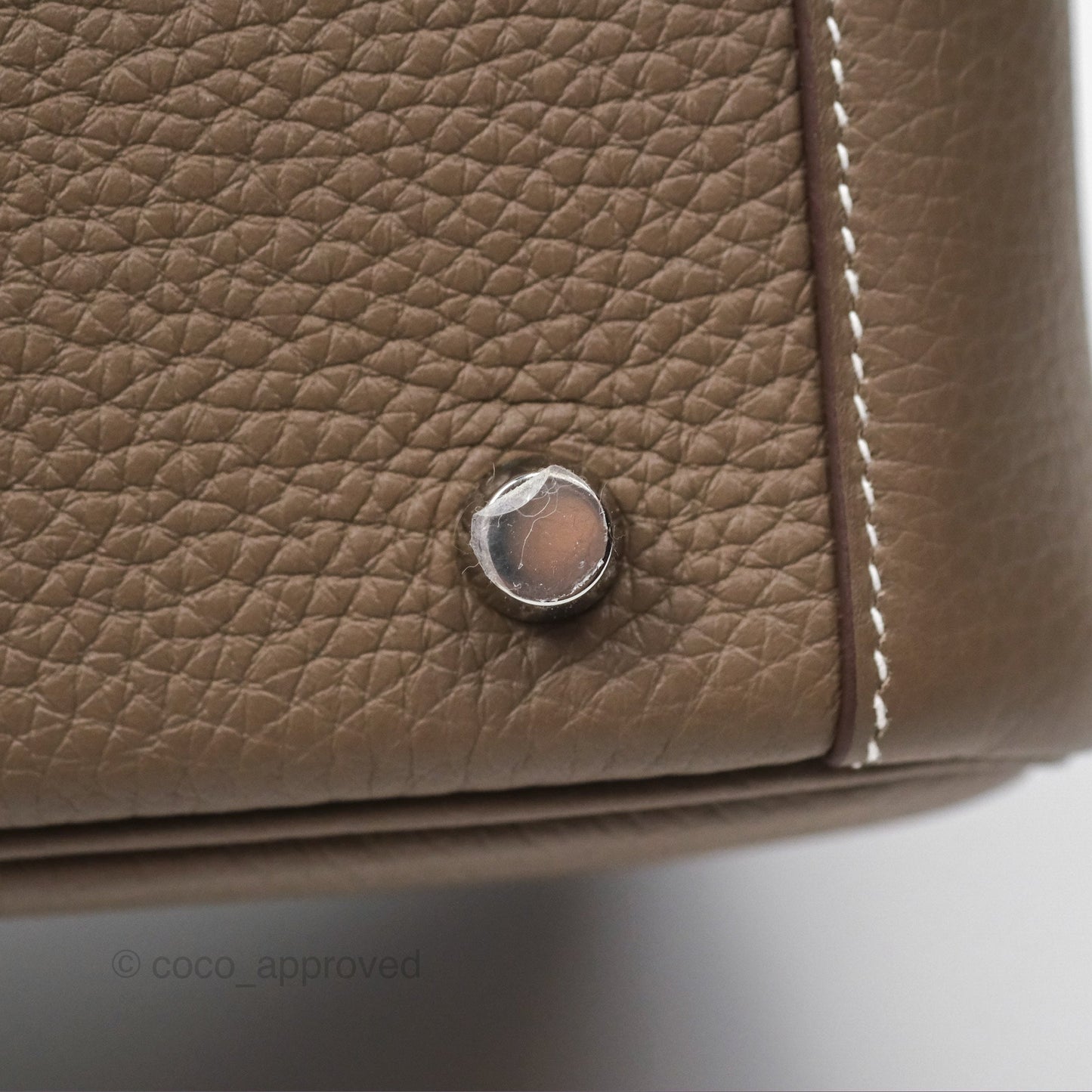Hermès Lindy 26 Clemence Etoupe 18 Palladium Hardware