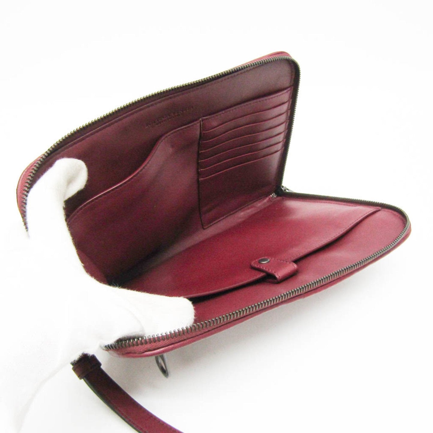 Luxury Bottega Veneta Intrecciato Leather Clutch Bag ()