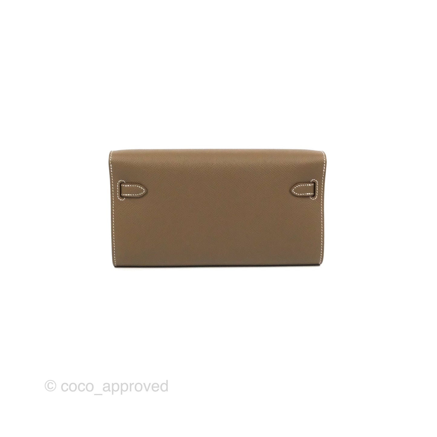 Hermès Kelly To Go Wallet Etoupe Epsom Palladium Hardware