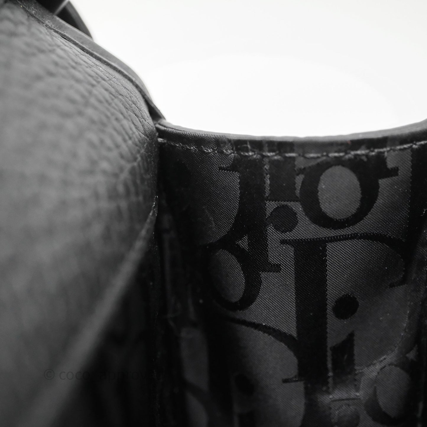 Dior Men's Mini Gallop Bag Black Grained Calfskin