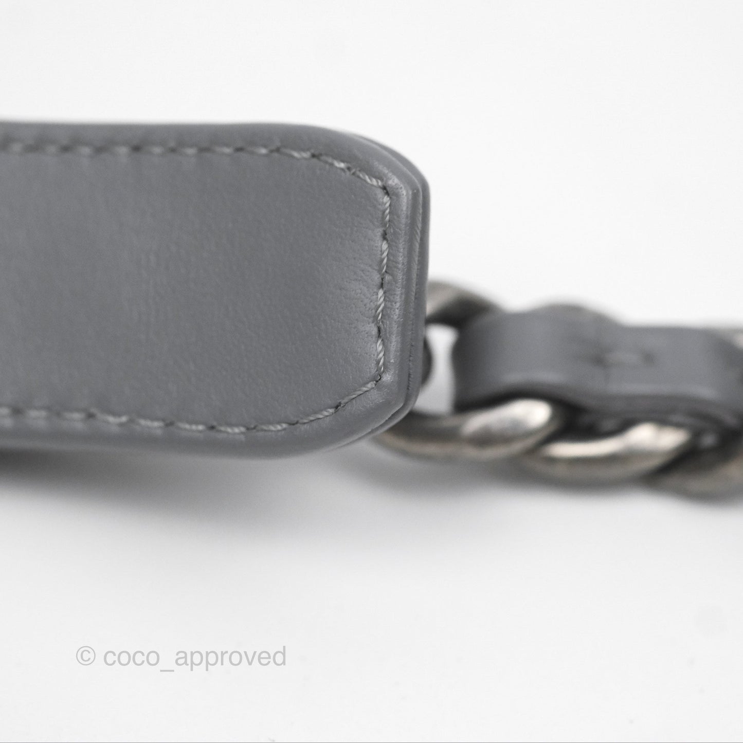 Chanel 19 Small Tweed Grey Mixed Hardware