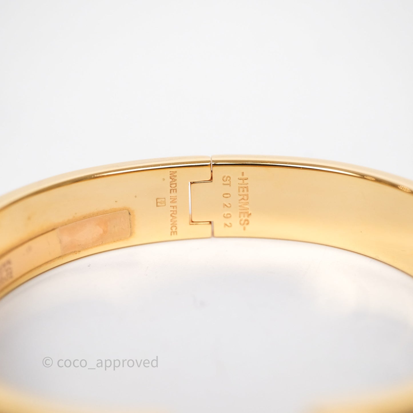 Hermès Clic H Bracelet Marron Glace Gold Hardware