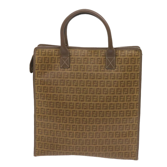 Luxury FendiZucchino Canvas Tote Bag Brown68584