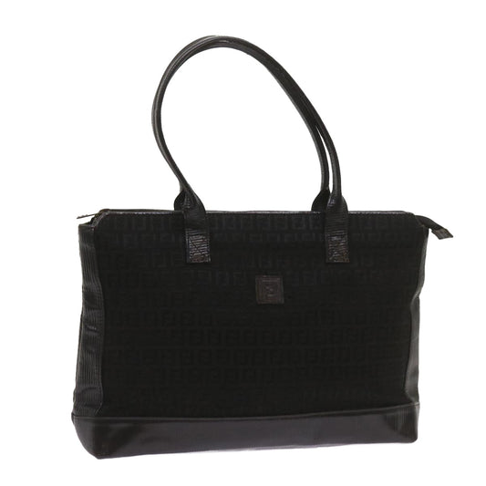 Luxury FendiZucchino Canvas Tote Bag Black68585
