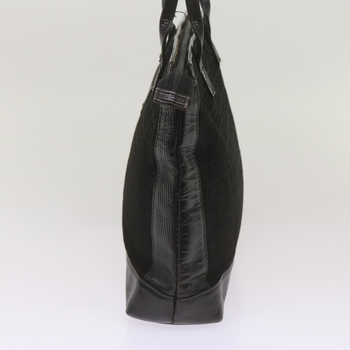 Luxury FendiZucchino Canvas Tote Bag Black68585