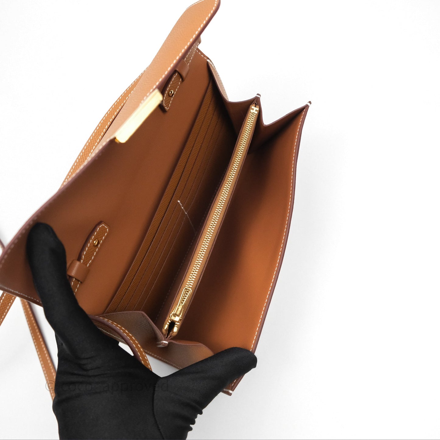 Hermès Constance Long To Go Wallet Gold Epsom Gold Hardware