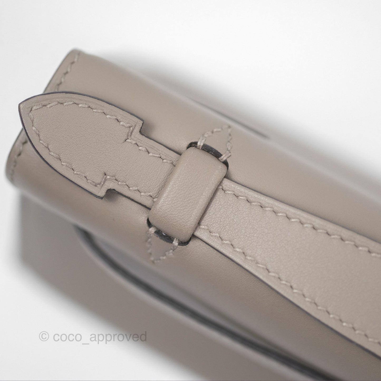 Hermès Kelly Pochette Clutch HSS Gris Asphalte M8/ Noir 89 Palladium Hardware