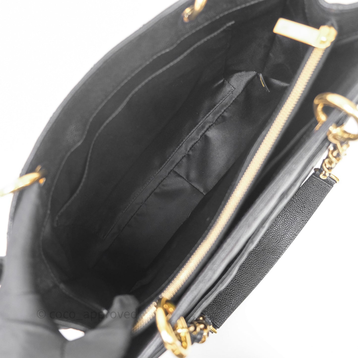 Chanel GST Black Caviar Gold Hardware