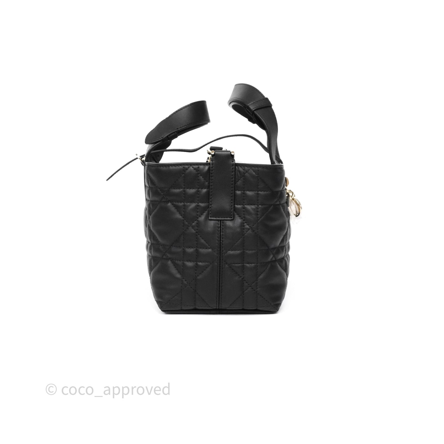 Dior Small Dior Toujours Bag Black Macrocannage Calfskin