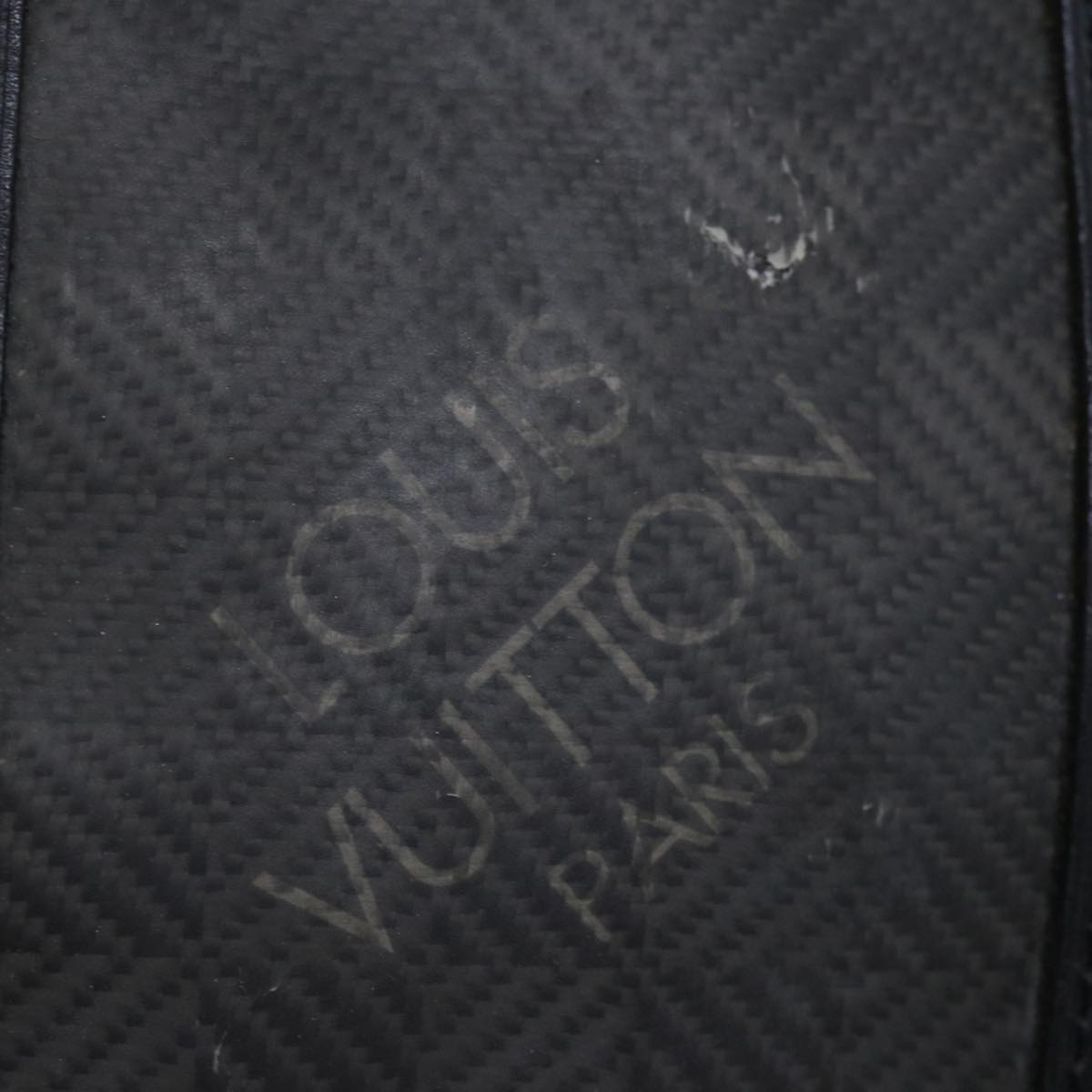 LOUIS VUITTON Damier Carbon Keepall 45 Boston Bag Black N41415 LV 68634