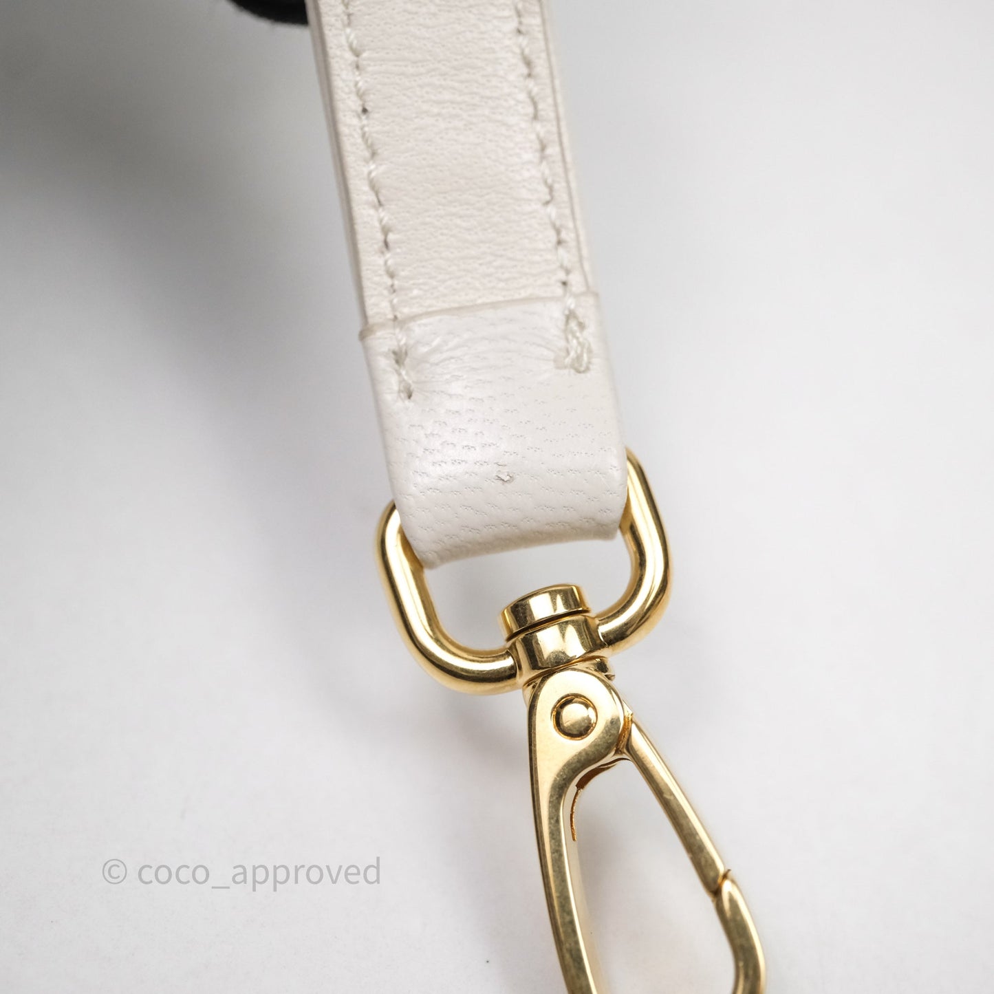 Miu Miu Shearling Vanity Case White Gold Hardware