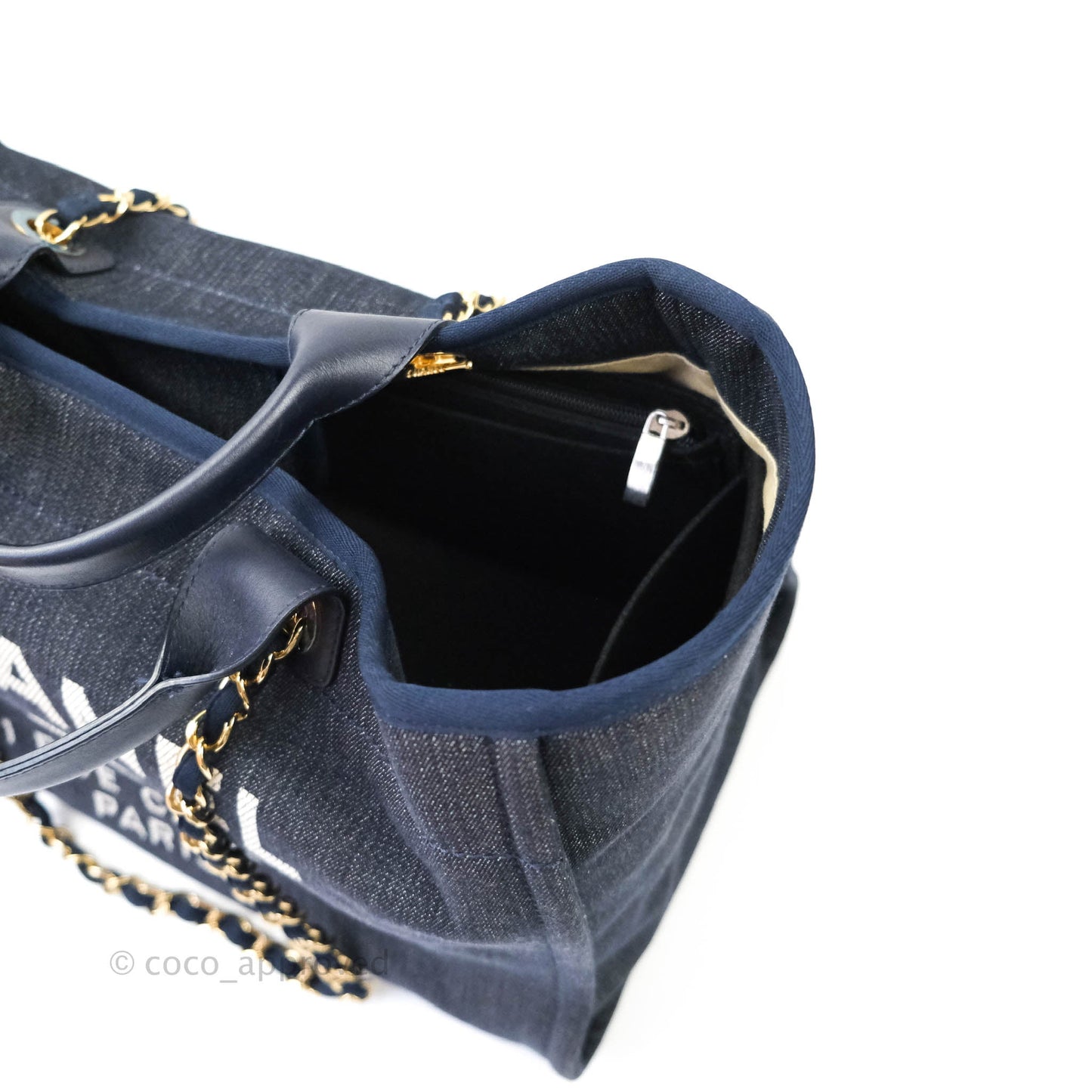 Chanel Canvas Large Deauville Tote Denim
