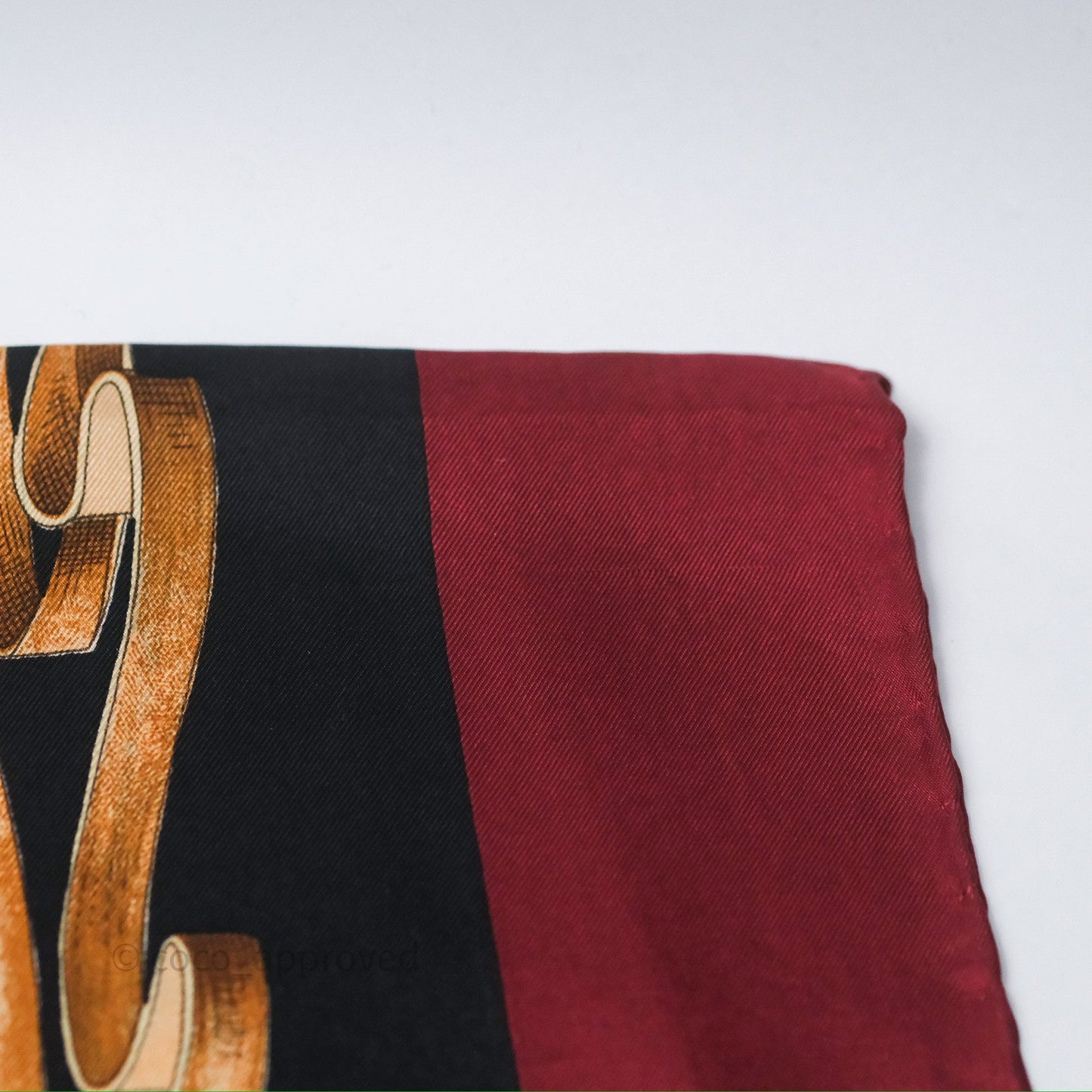 Gucci Bird Printed Scarf Seta Dark Red
