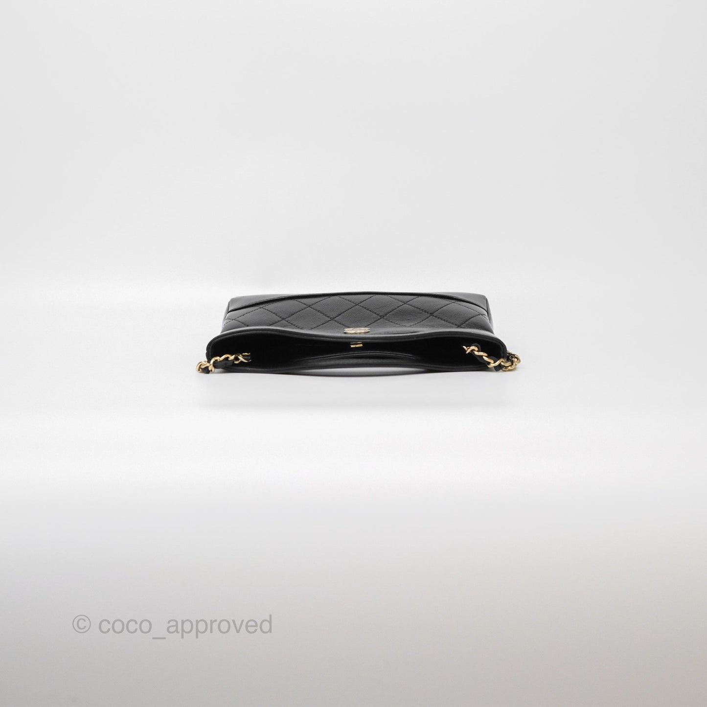 Chanel Nano 31 Black Shiny Calfskin Gold Hardware