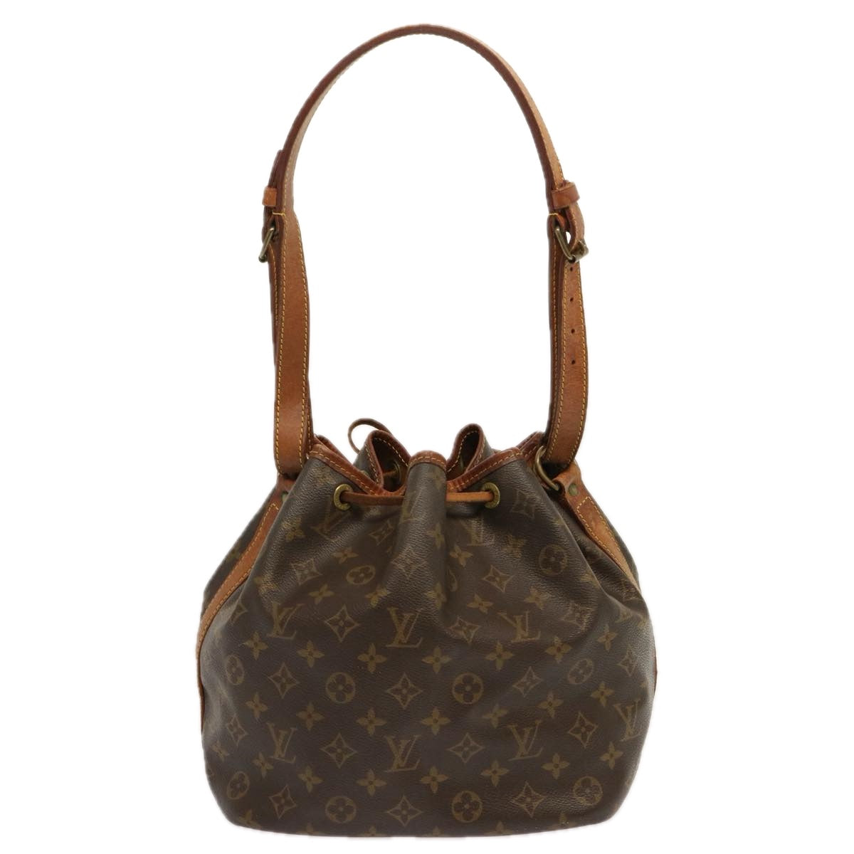 LOUIS VUITTON Monogram Petit Noe Shoulder Bag M42226 LV 68753