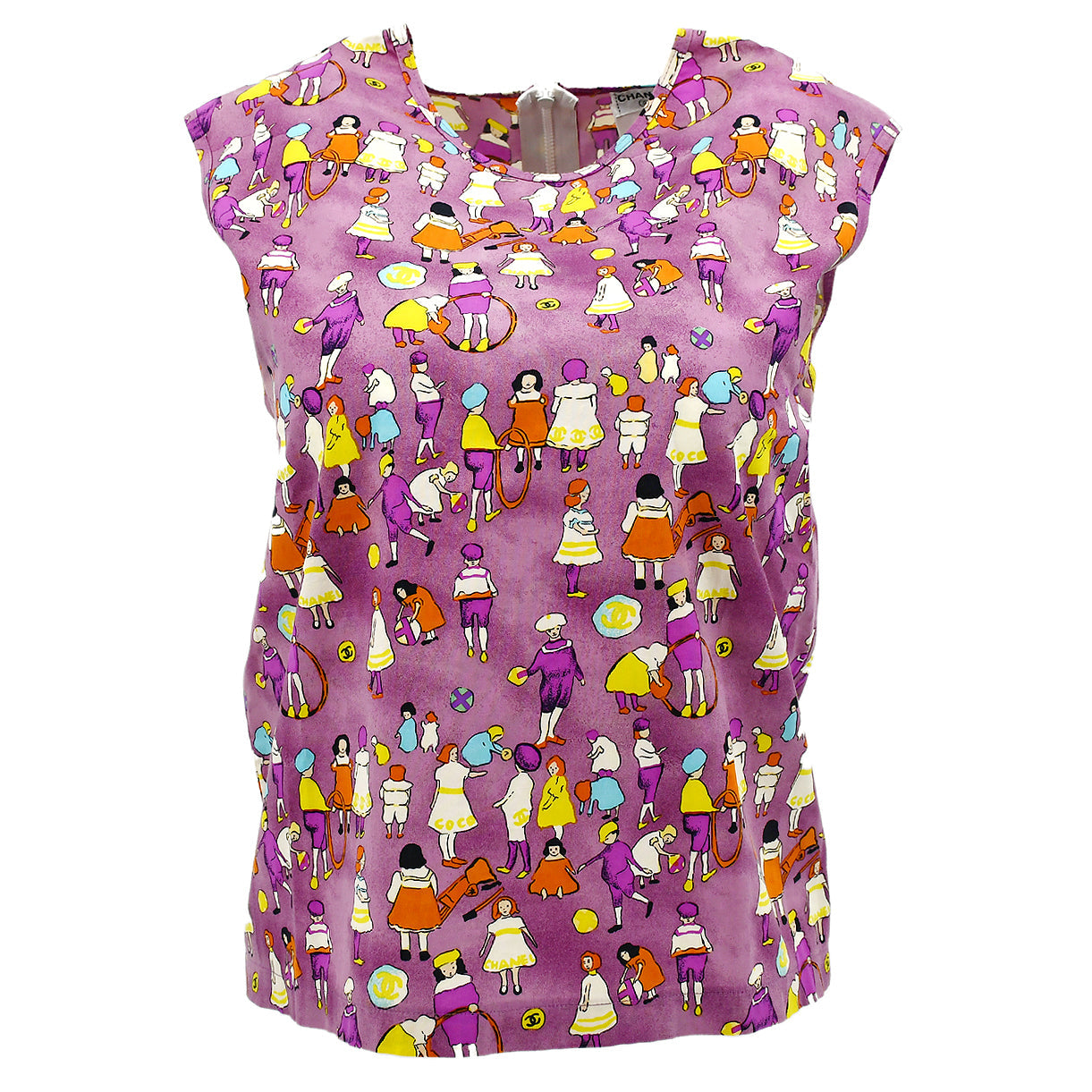 Luxury Chanel 2001 Spring graphic-print sleeveless top #42
