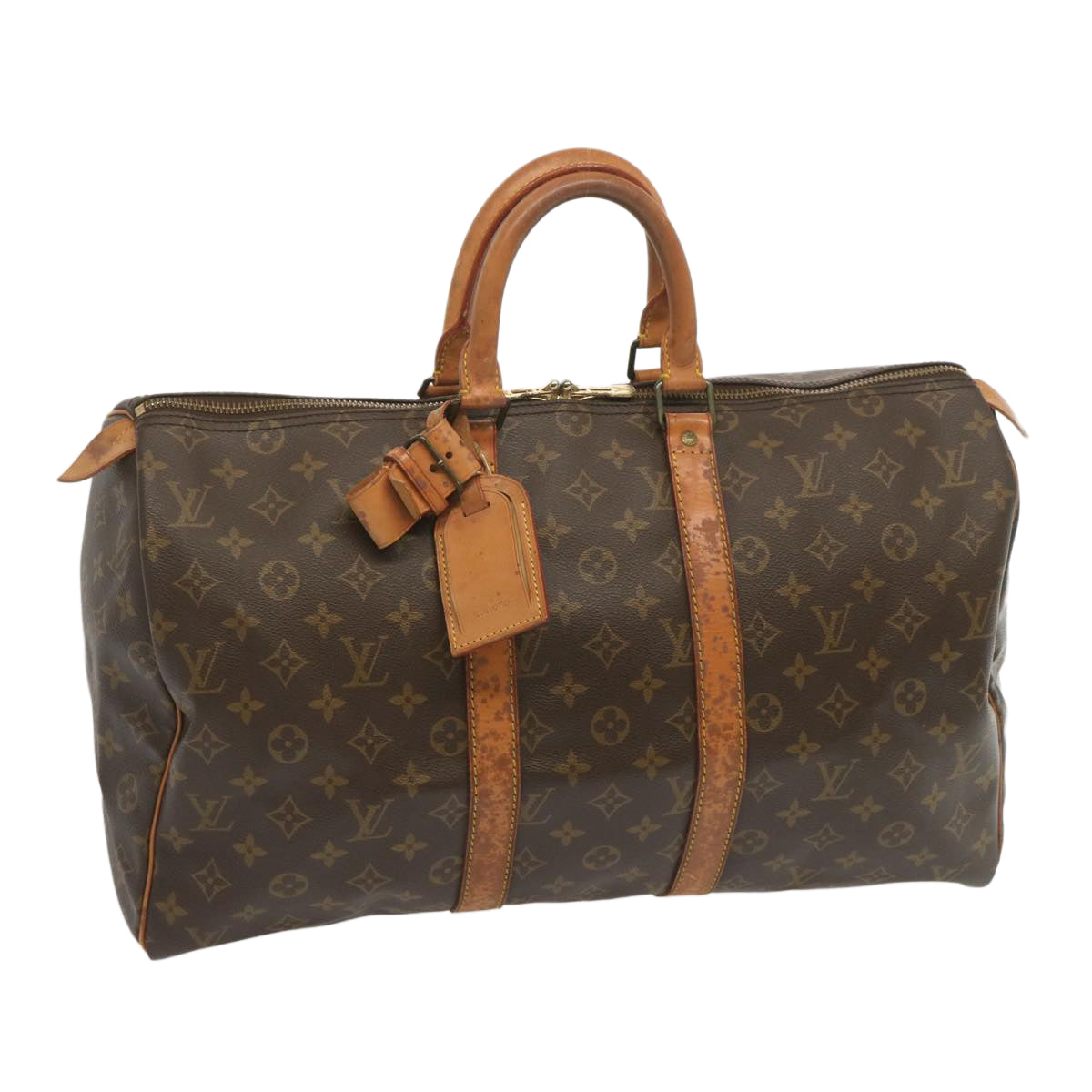 LOUIS VUITTON Monogram Keepall 45 Boston Bag M41428 LV 68760