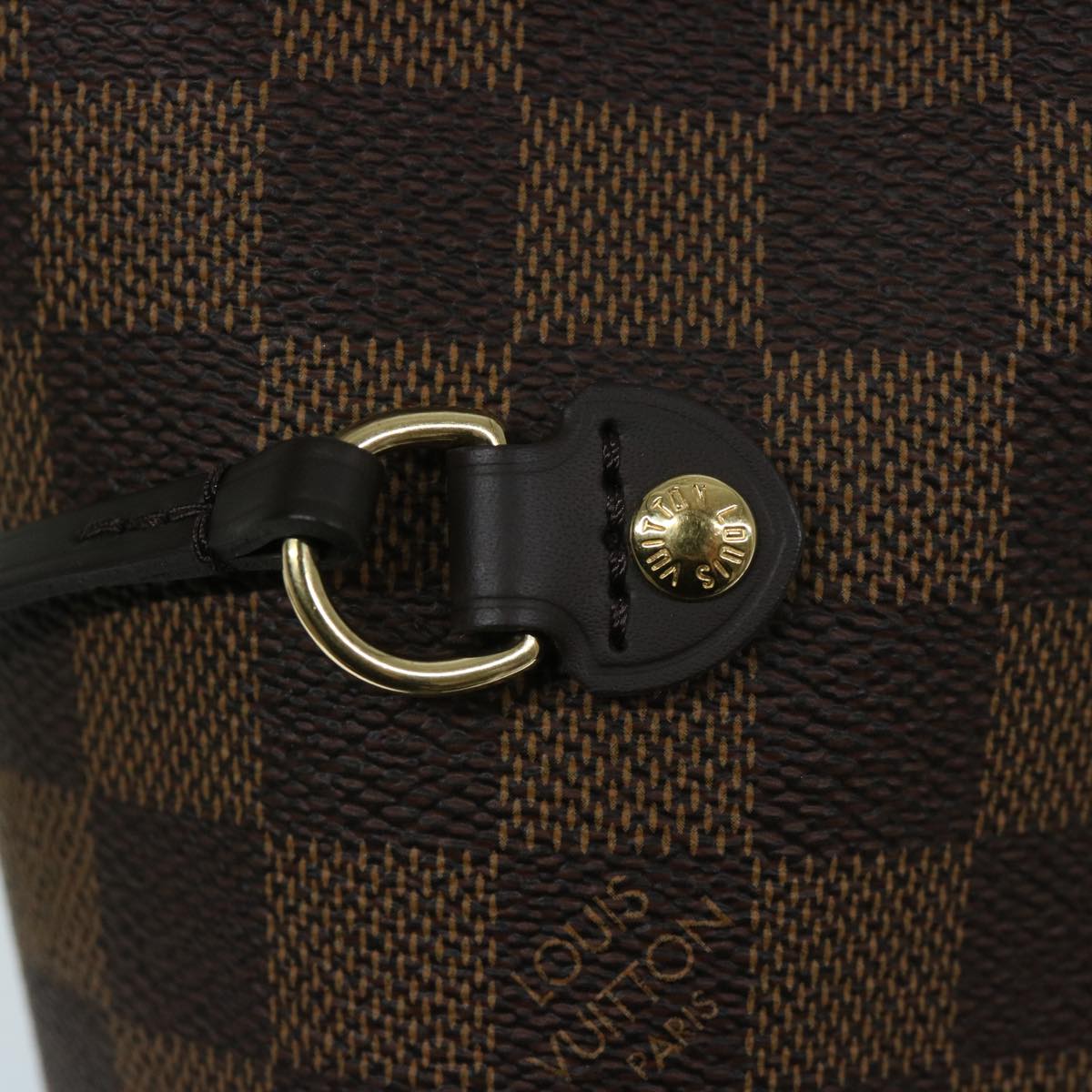 LOUIS VUITTON Damier Ebene Neverfull MM Tote Bag N51105 LV 68787SA