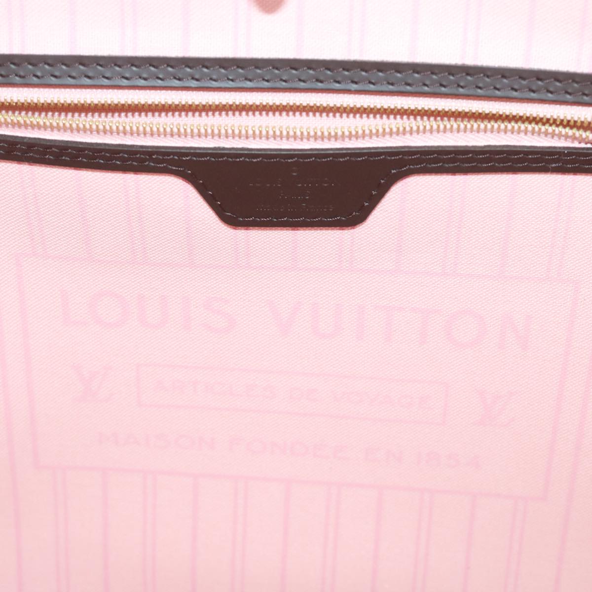 LOUIS VUITTON Damier Ebene Neverfull MM Tote Bag N51105 LV 68787SA