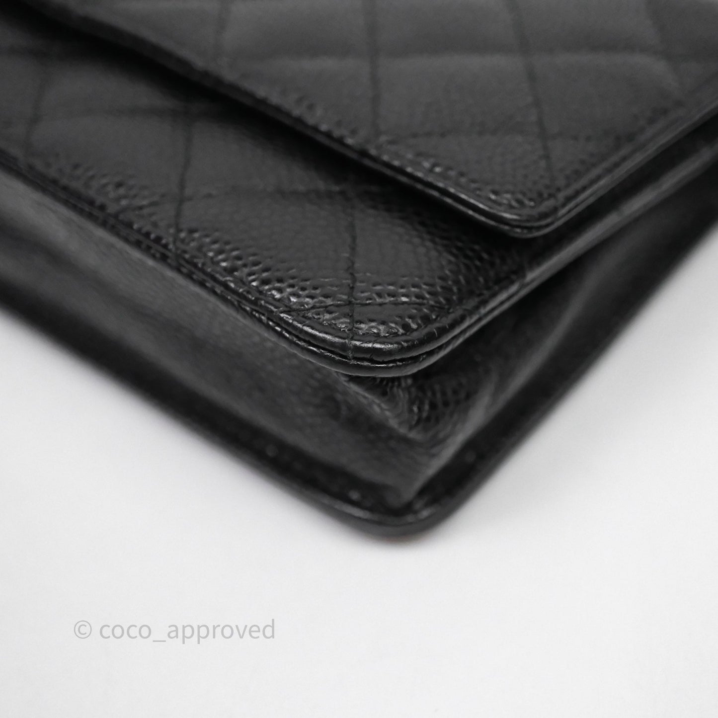 Chanel Quilted Classic WOC Black Caviar Silver Hardware