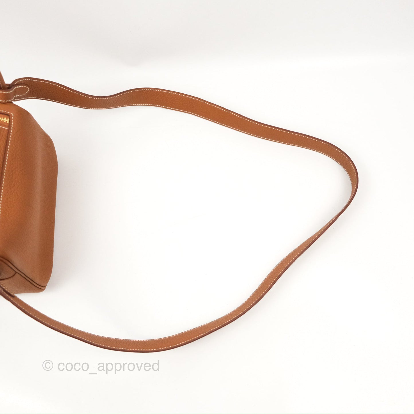 Hermès Mini Lindy 20 Gold Clemence Gold Hardware
