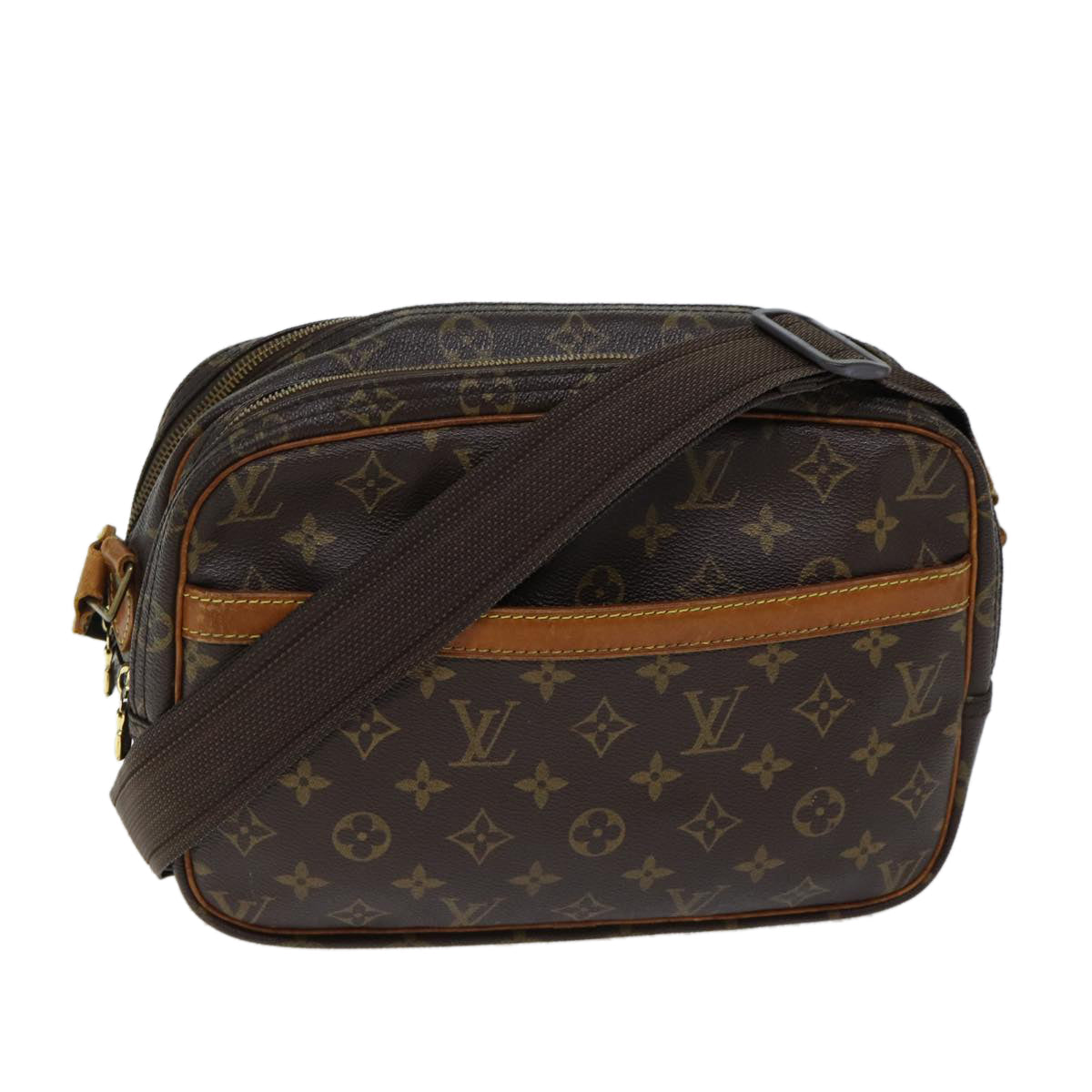 LOUIS VUITTON Monogram Reporter PM Shoulder Bag M45254 LV 68801
