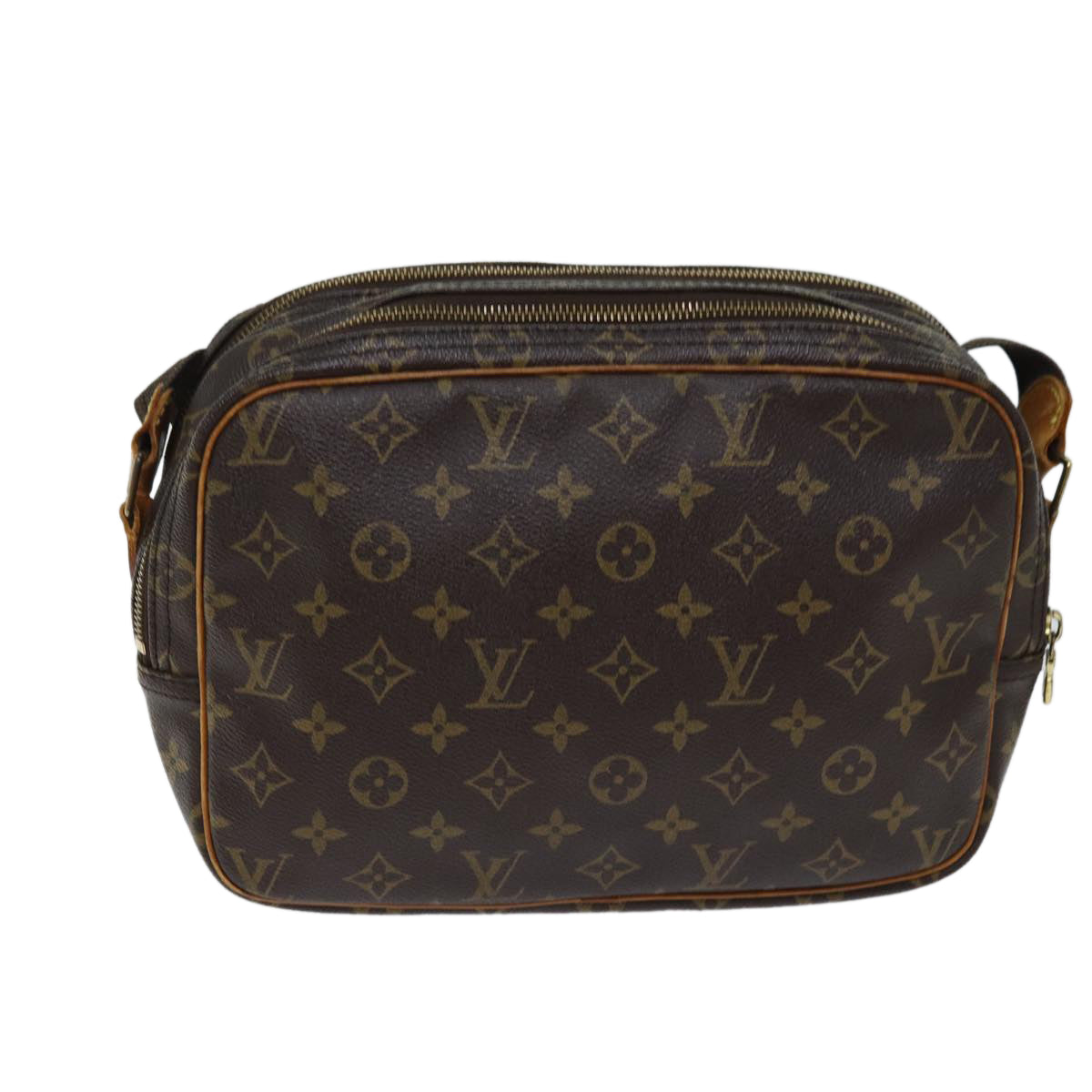 LOUIS VUITTON Monogram Reporter PM Shoulder Bag M45254 LV 68801