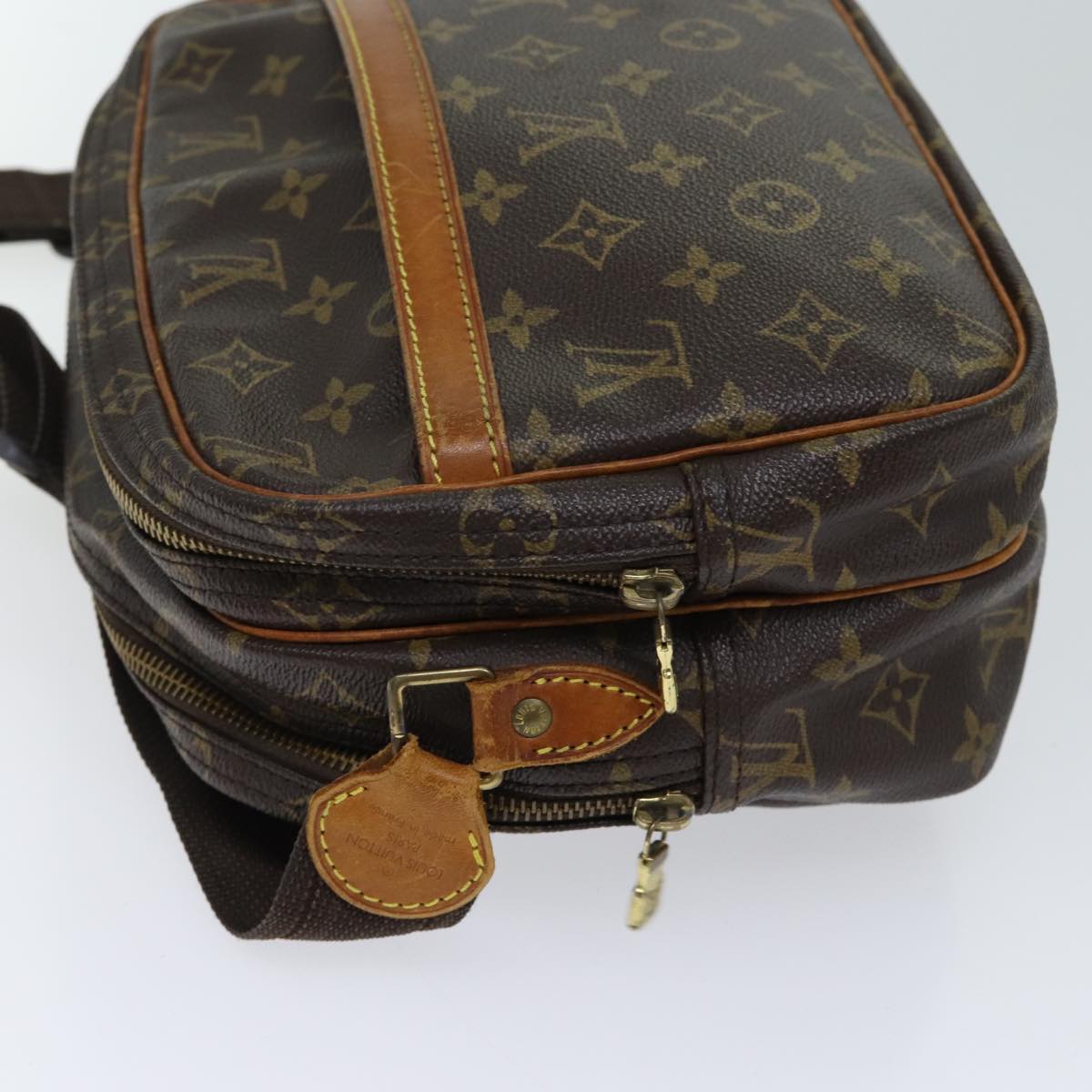 LOUIS VUITTON Monogram Reporter PM Shoulder Bag M45254 LV 68801